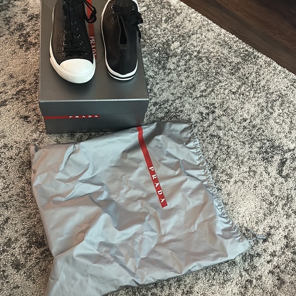 Prada leather sneakers - Picture 5 of 5
